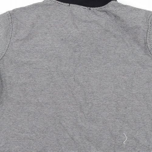 George Boys Black Striped  Basic T-Shirt Size 11-12 Years