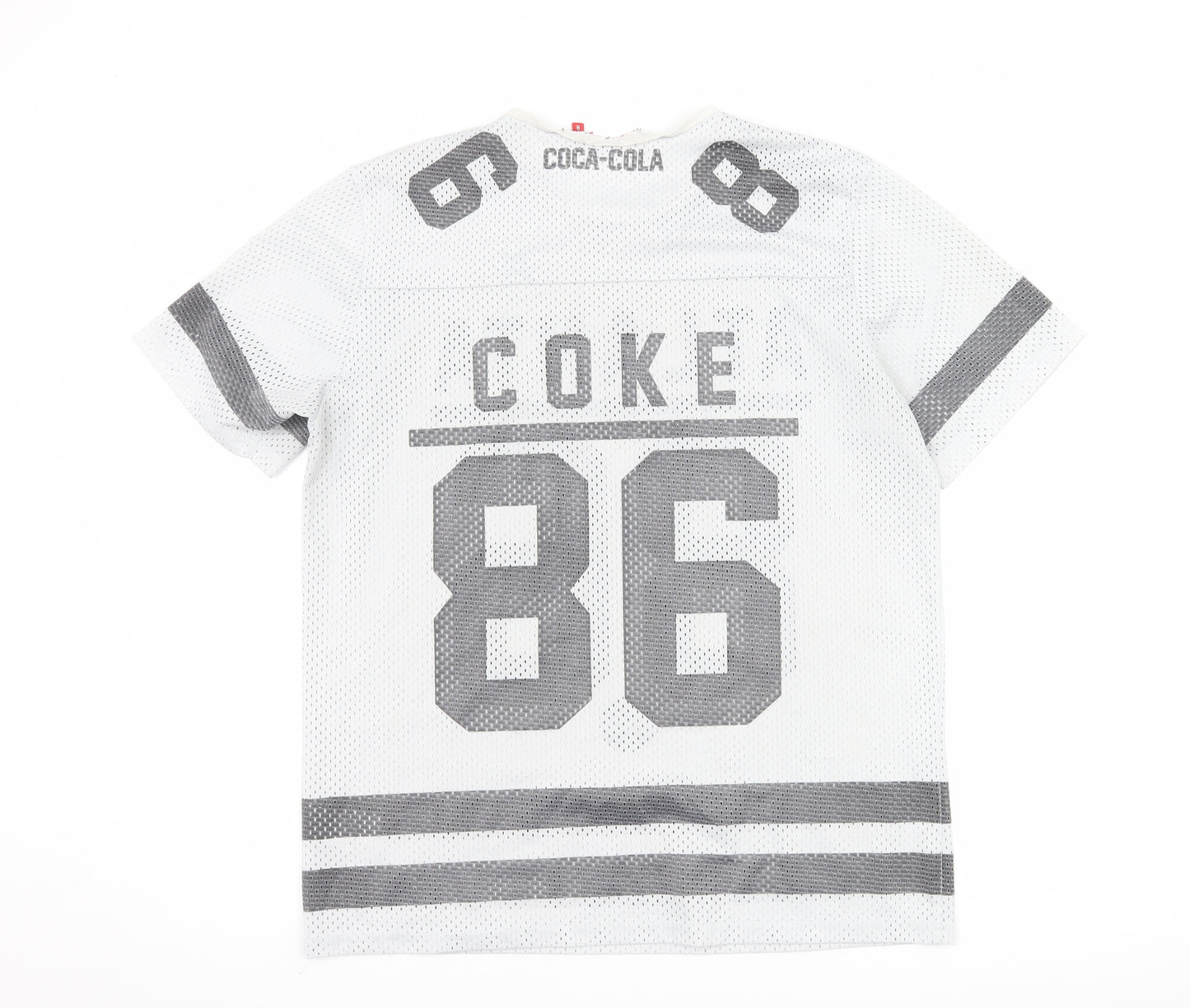 Cedar Wood State Mens White    T-Shirt Size M  - Coca Cola