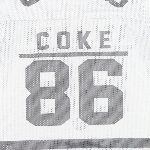Cedar Wood State Mens White    T-Shirt Size M  - Coca Cola