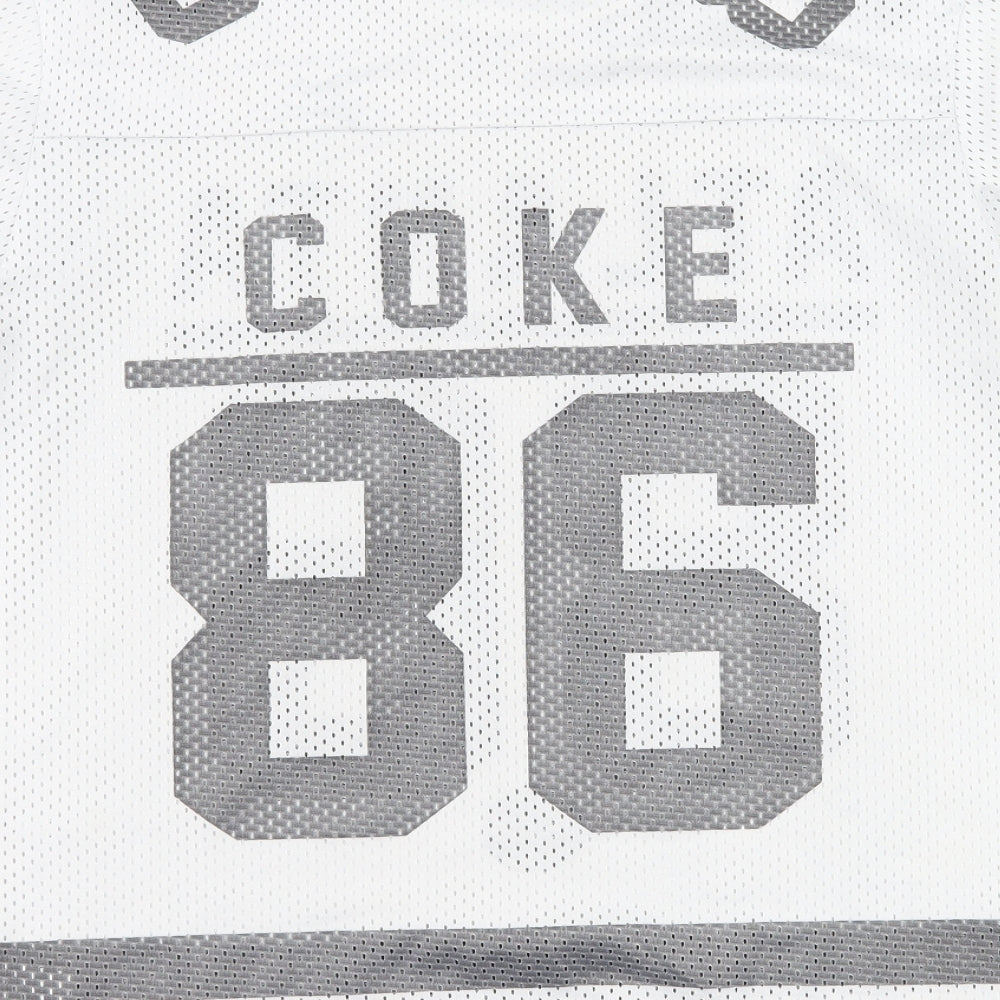 Cedar Wood State Mens White    T-Shirt Size M  - Coca Cola