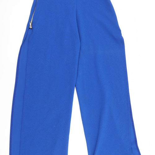 PRETTYLITTLETHING Womens Blue   Trousers  Size 6 L31 in