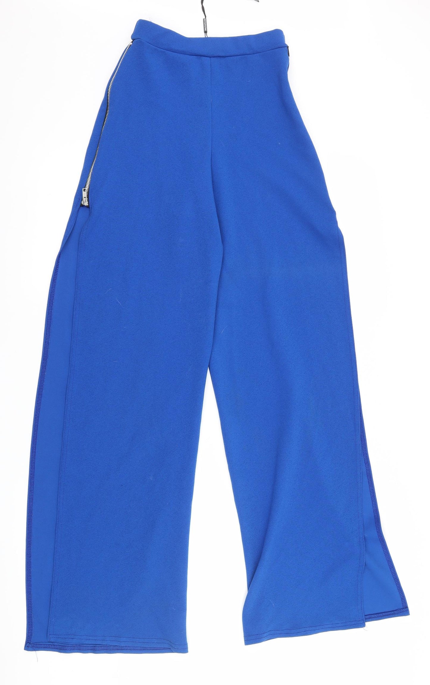 PRETTYLITTLETHING Womens Blue   Trousers  Size 6 L31 in