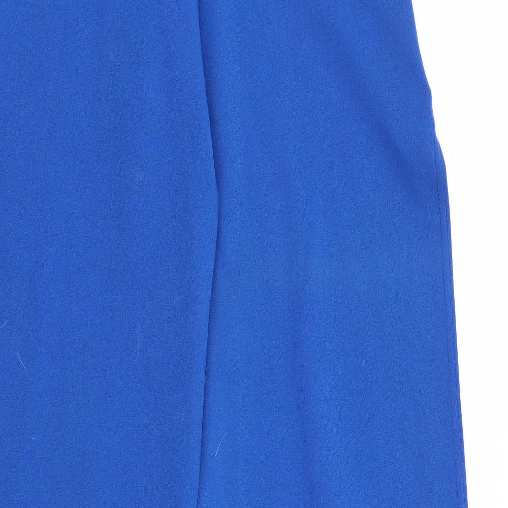 PRETTYLITTLETHING Womens Blue   Trousers  Size 6 L31 in