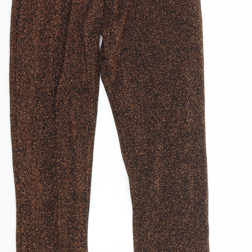 PRETTYLITTLETHING Womens Orange   Trousers  Size 4 L29 in