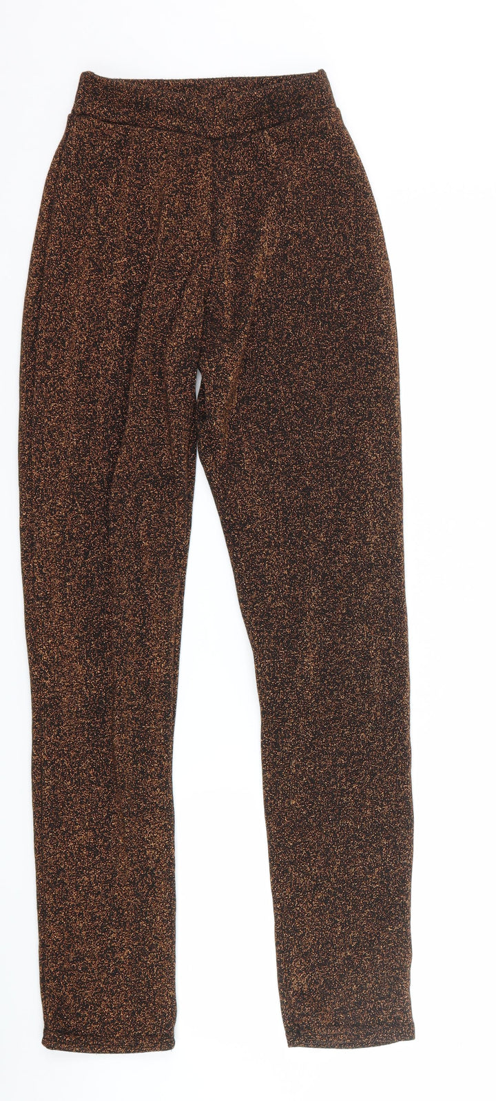 PRETTYLITTLETHING Womens Orange   Trousers  Size 4 L29 in