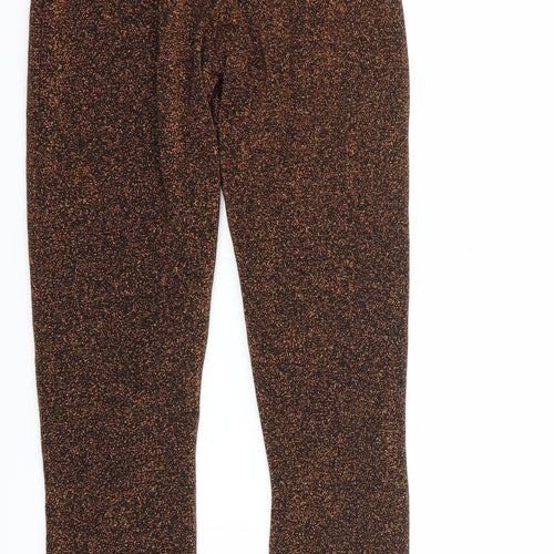PRETTYLITTLETHING Womens Orange   Trousers  Size 4 L29 in
