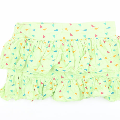 denim co Womens Green Geometric  Mini Skirt Size 12