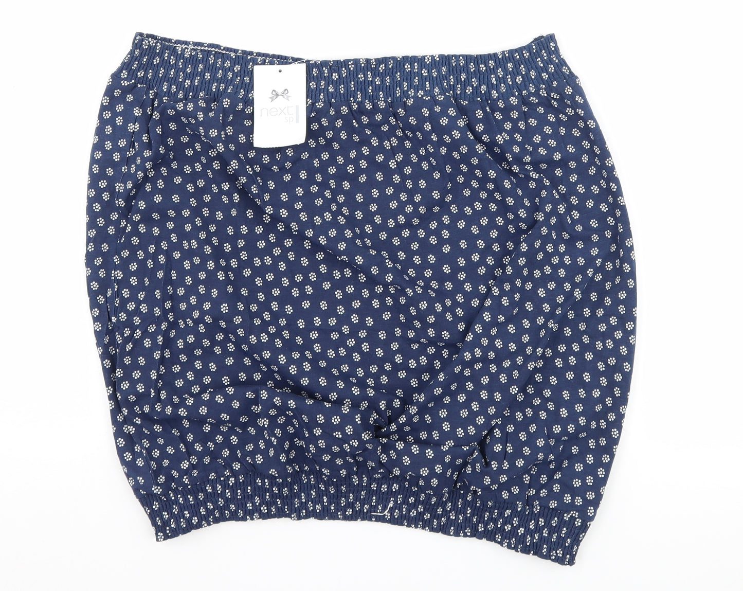 NEXT Womens Blue Floral  Basic T-Shirt Size 18  - Boob Tube