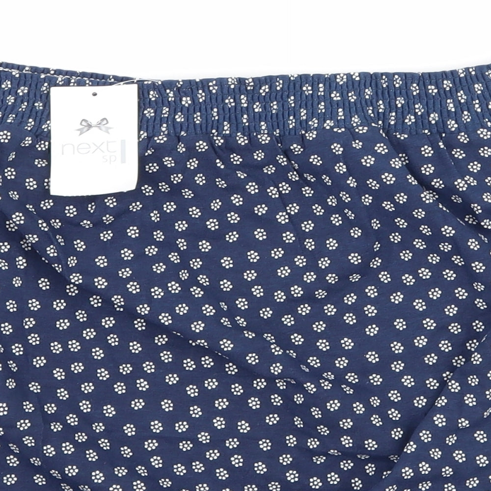 NEXT Womens Blue Floral  Basic T-Shirt Size 18  - Boob Tube
