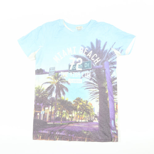River Island Boys Blue   Basic T-Shirt Size 11-12 Years  - Miami Beach