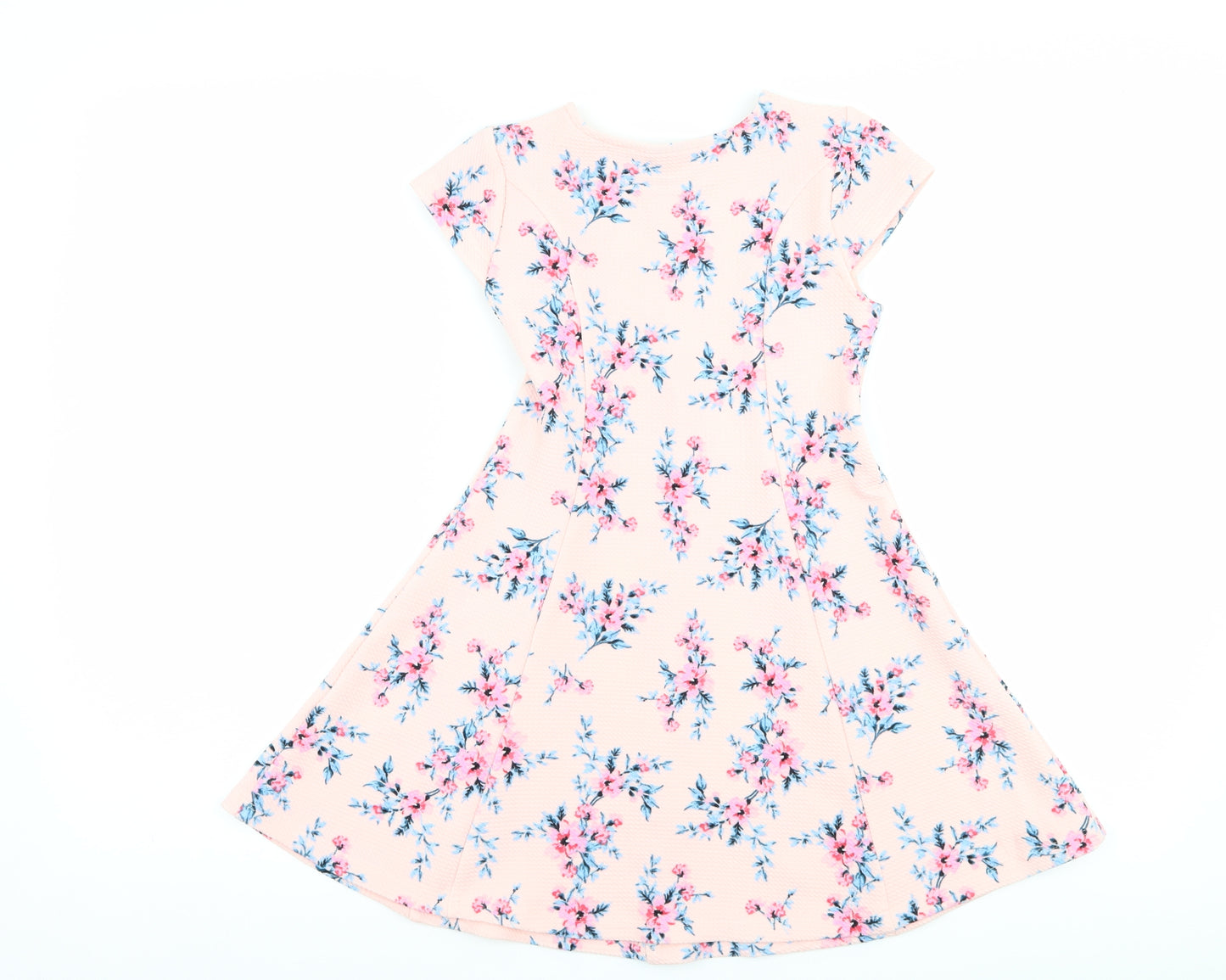 Matalan Girls Pink Floral  A-Line  Size 6 Years