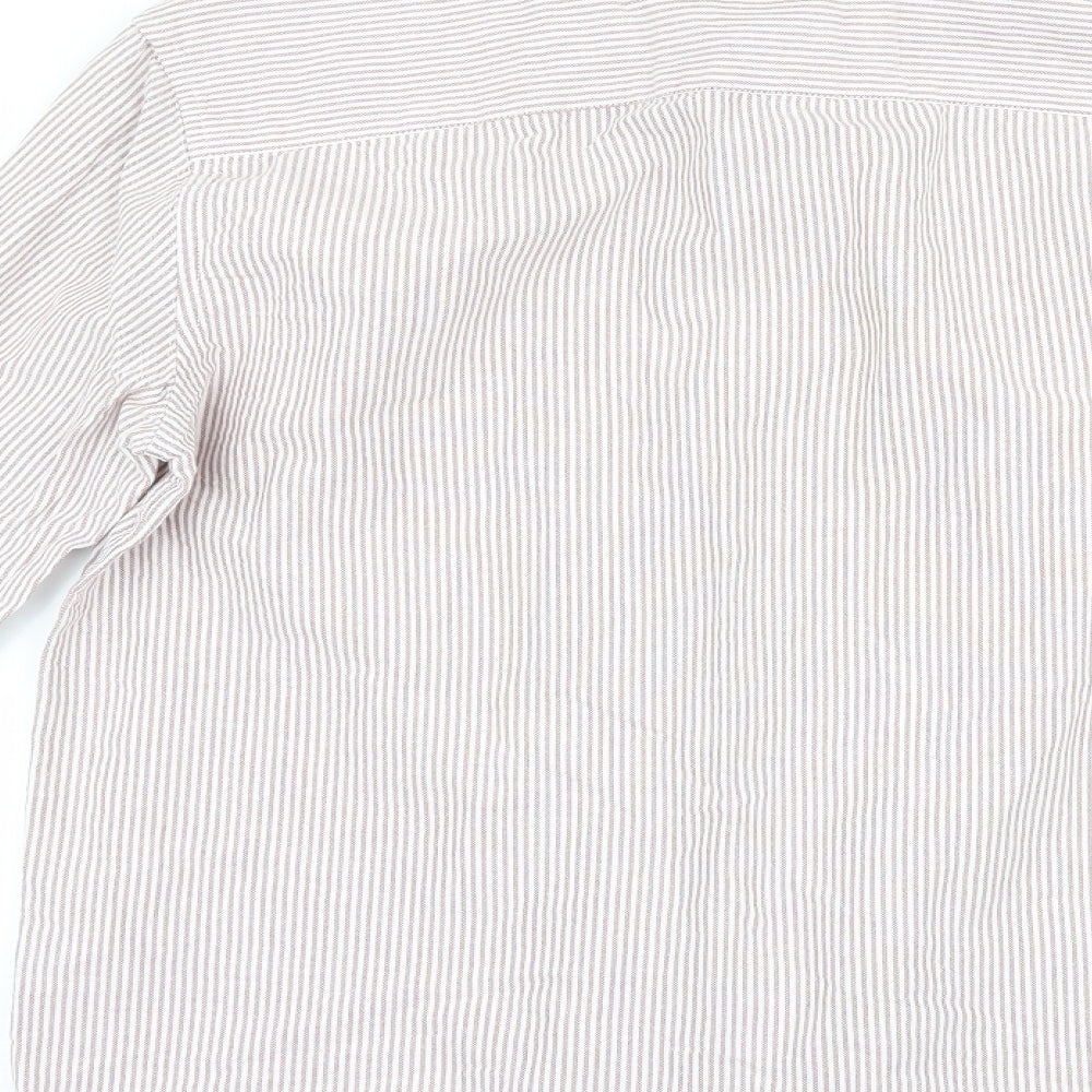 Topman Mens Red Striped   Button-Up Size L
