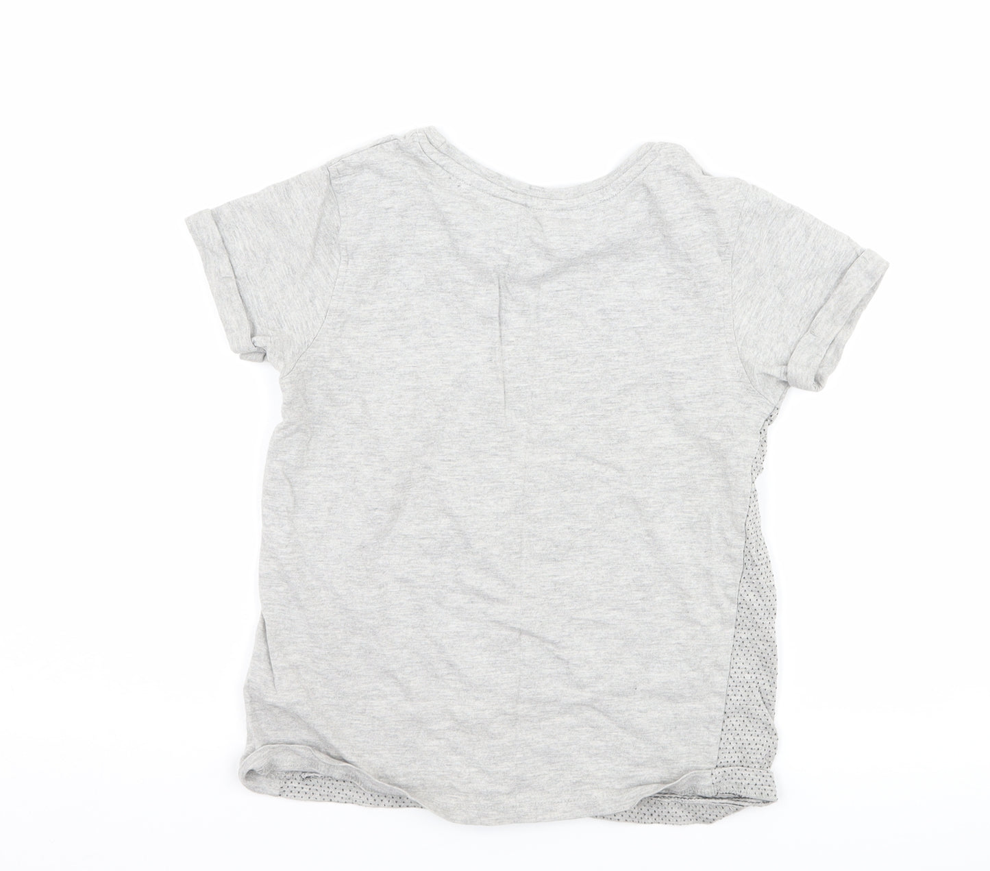 George Boys Grey Polka Dot  Basic T-Shirt Size 7-8 Years