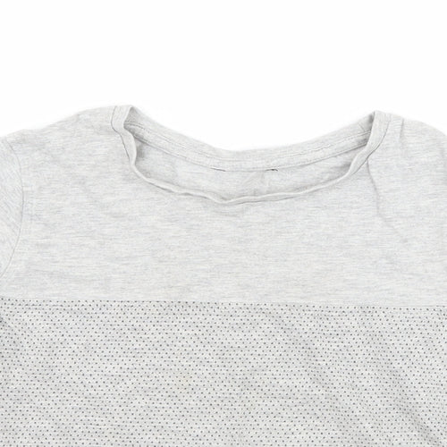 George Boys Grey Polka Dot  Basic T-Shirt Size 7-8 Years