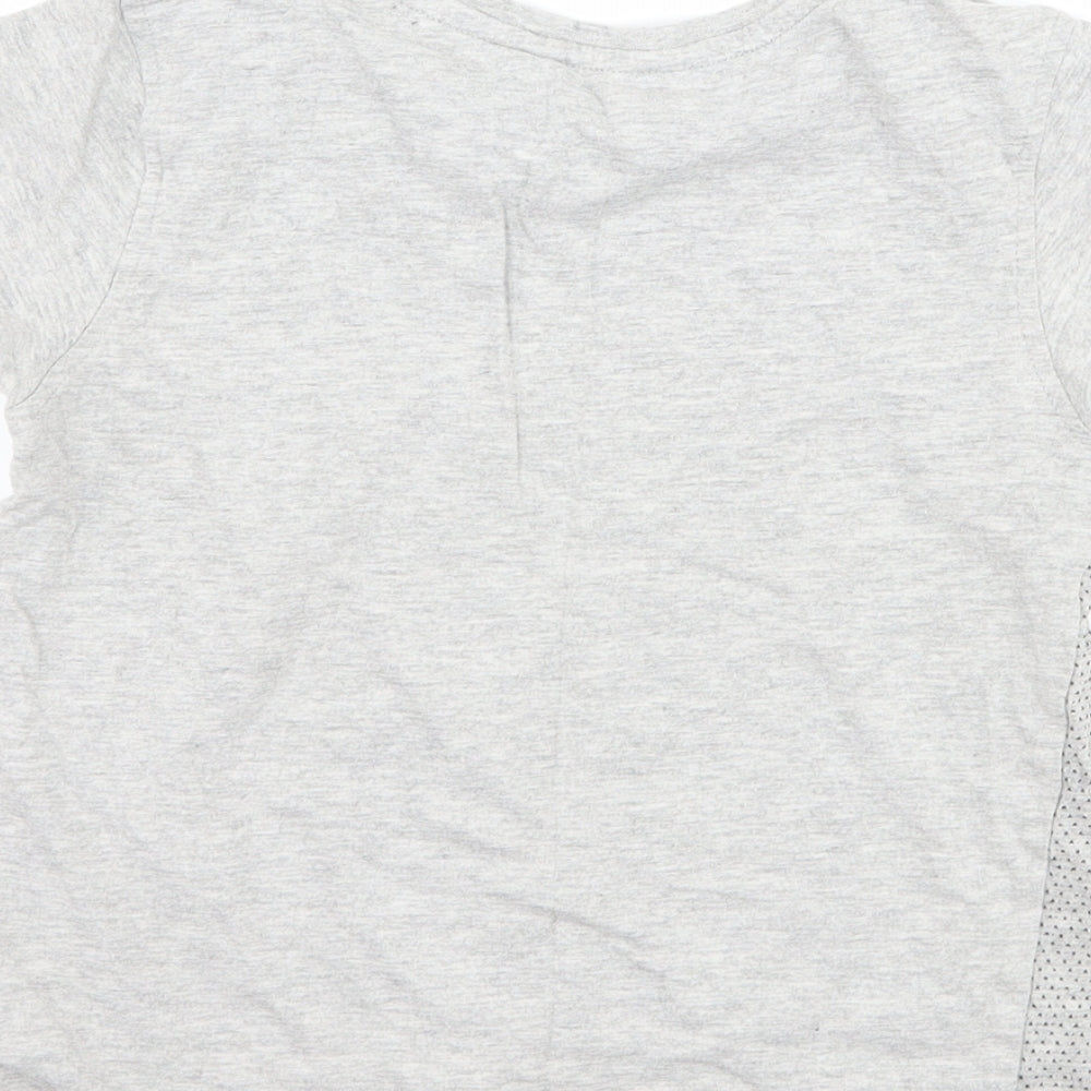 George Boys Grey Polka Dot  Basic T-Shirt Size 7-8 Years
