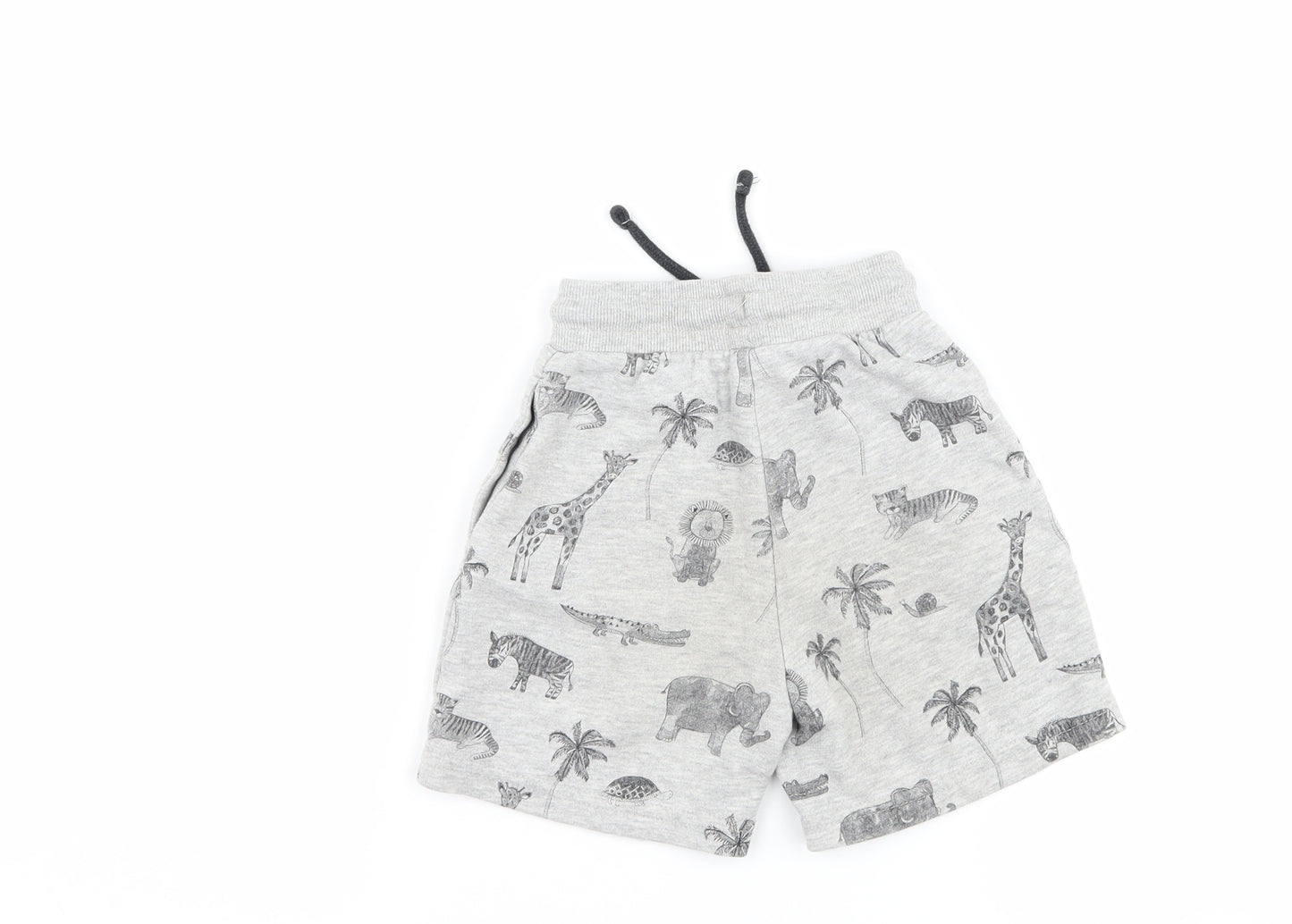 George Boys Grey   Sweat Shorts Size 2-3 Years - Animal