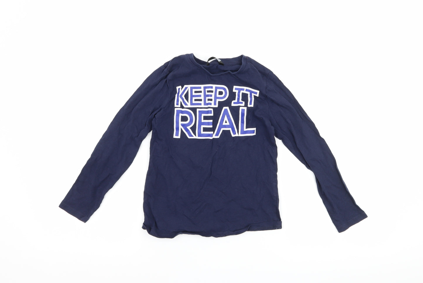 PEP & CO Boys Blue   Basic T-Shirt Size 6-7 Years  - Keep it real