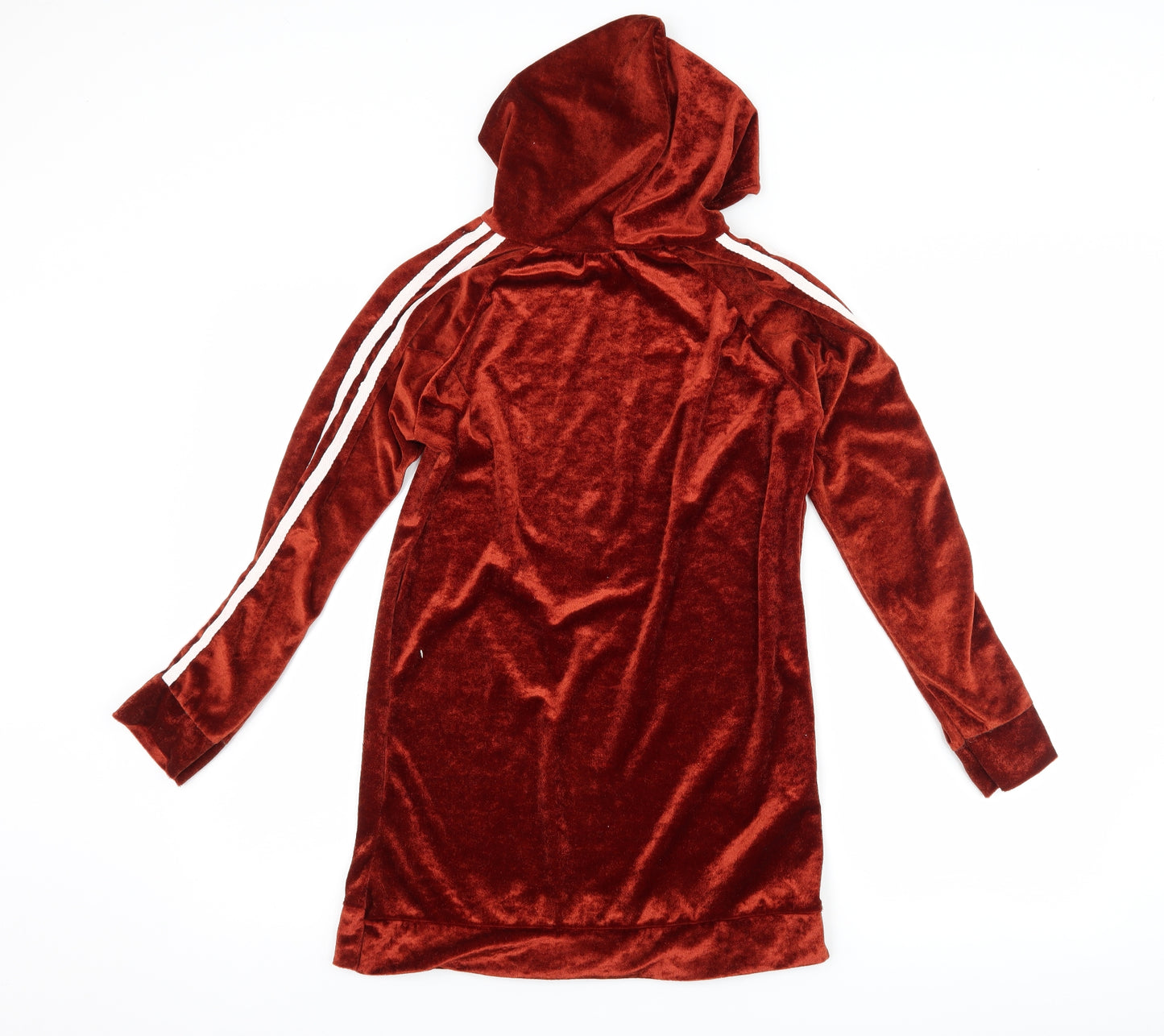 tek moda Girls Red  Velour Jumper Dress  Size M