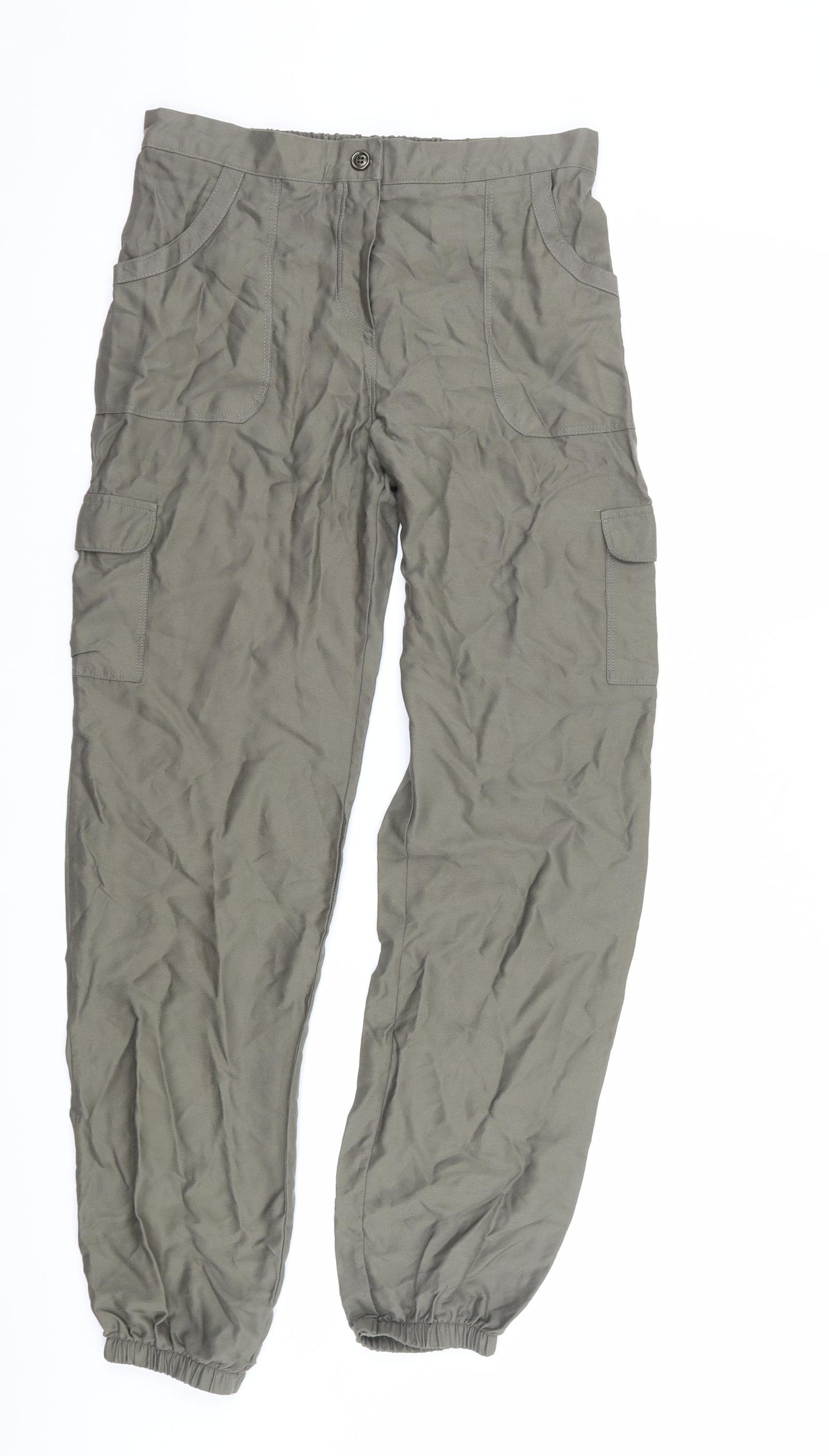 Nutmeg Girls Green   Cargo Trousers Size 13-14 Years