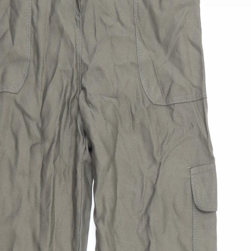 Nutmeg Girls Green   Cargo Trousers Size 13-14 Years