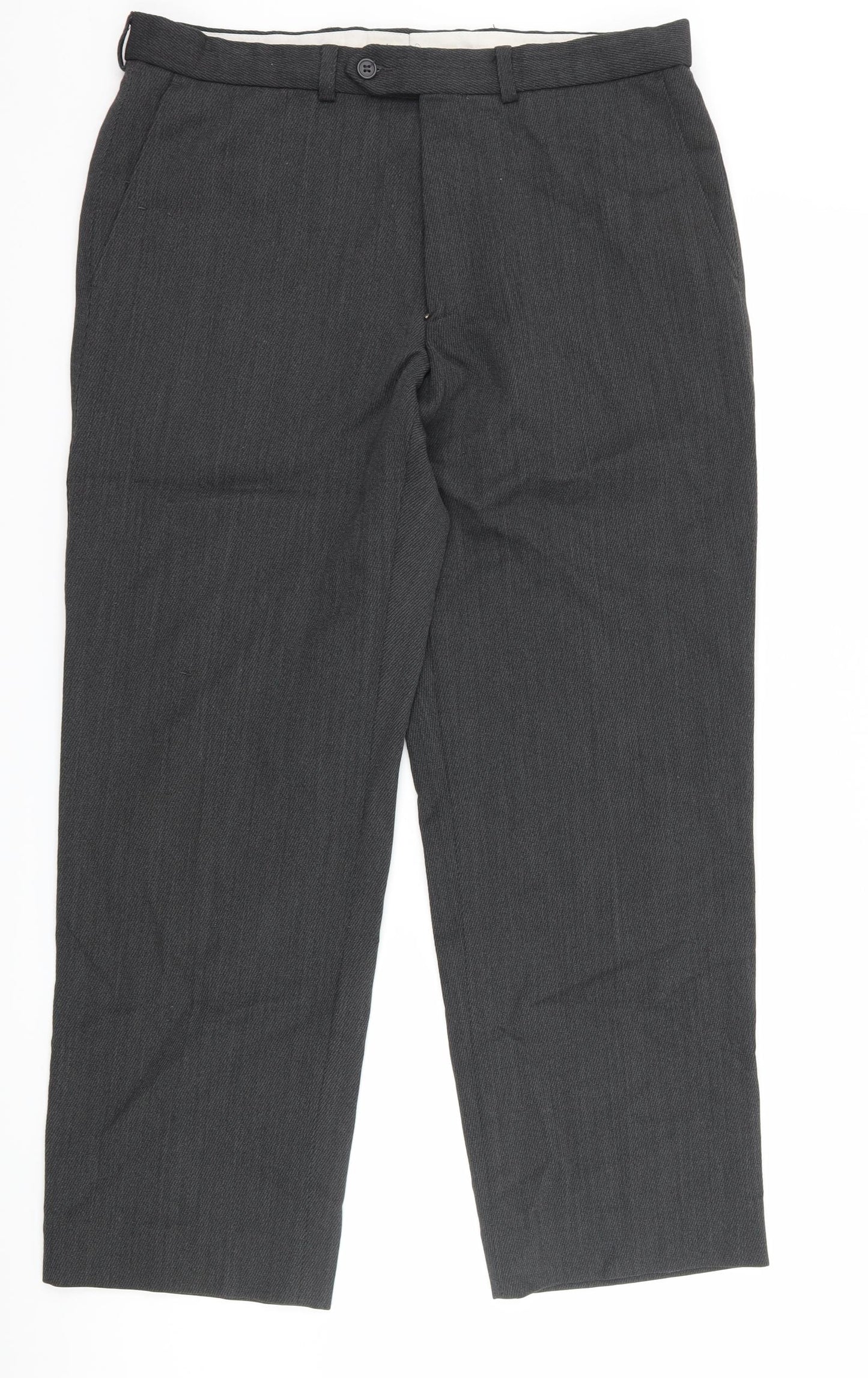 Marks and Spencer Mens Grey   Trousers  Size 34 in L29 in