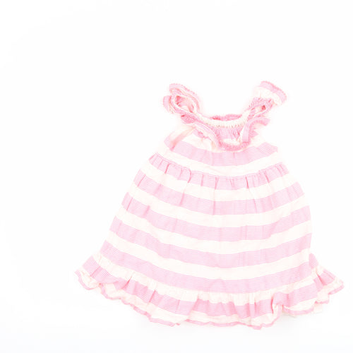 F&F Girls White Striped  A-Line  Size 3-4 Years