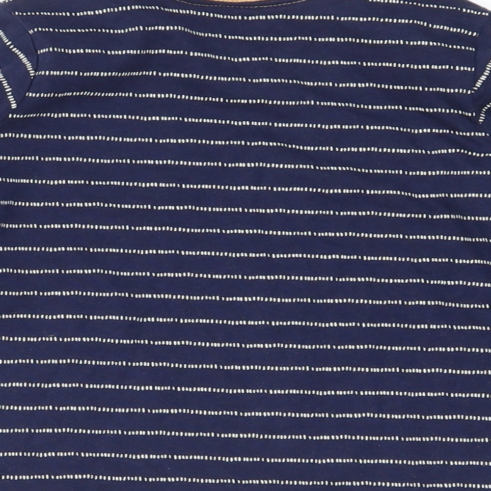 George  Blue Striped  Basic T-Shirt Size 9-12 Months