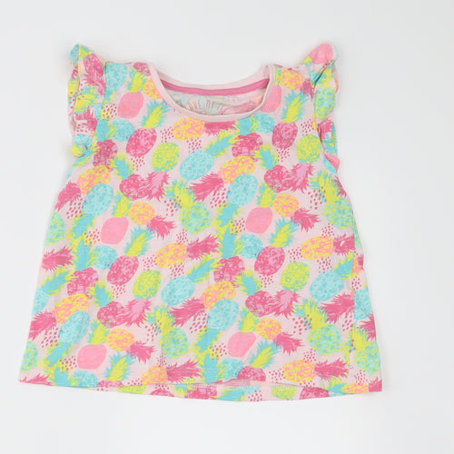 I LOVE MY TEE Girls Pink   Basic T-Shirt Size 3-4 Years