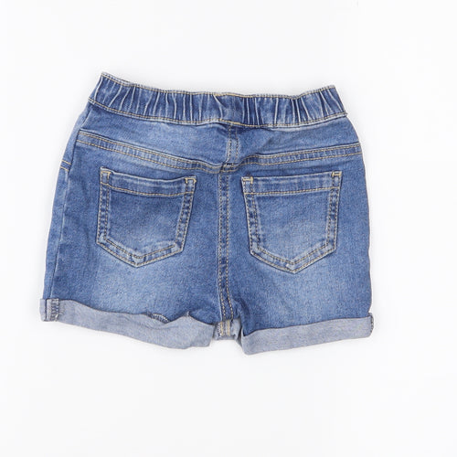 Preworn Girls Blue   Bermuda Shorts Size 2-3 Years