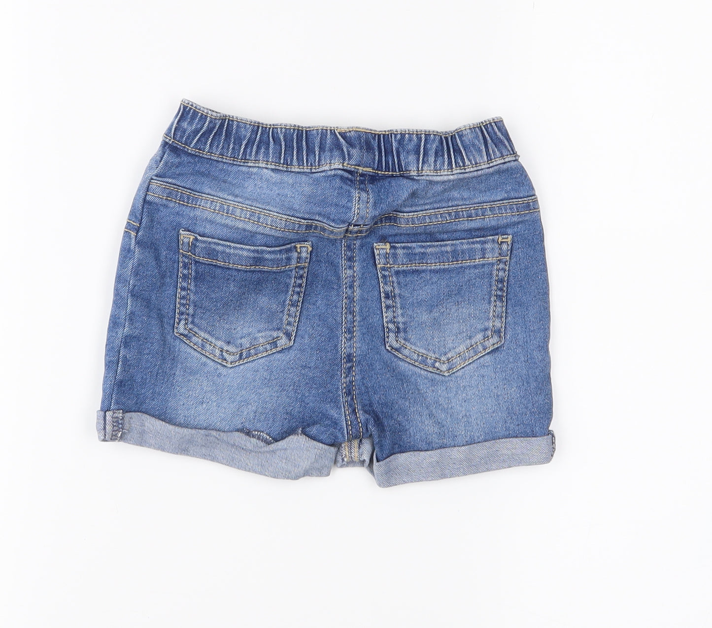 Preworn Girls Blue   Bermuda Shorts Size 2-3 Years