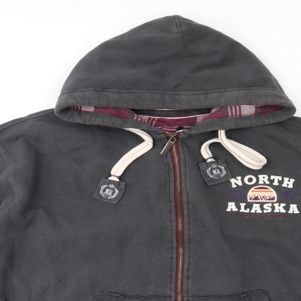 St Bernard Mens Grey   Full Zip Hoodie Size XL
