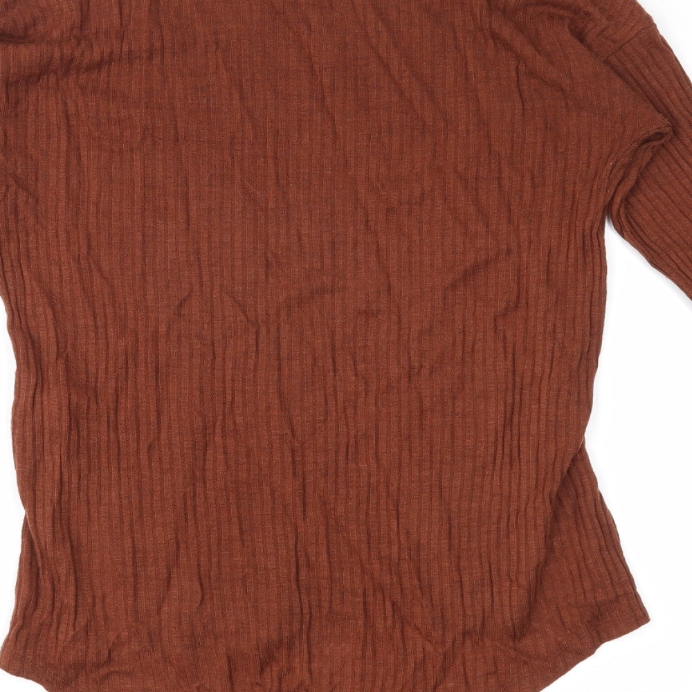 Atmosphere Womens Brown   Basic T-Shirt Size 6