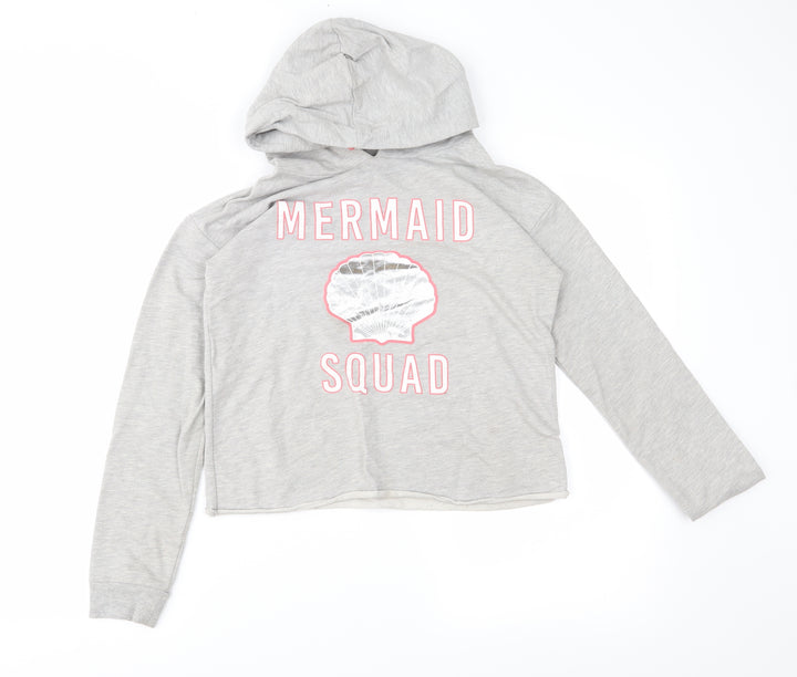 TU Girls Grey   Pullover Hoodie Size 12 Years