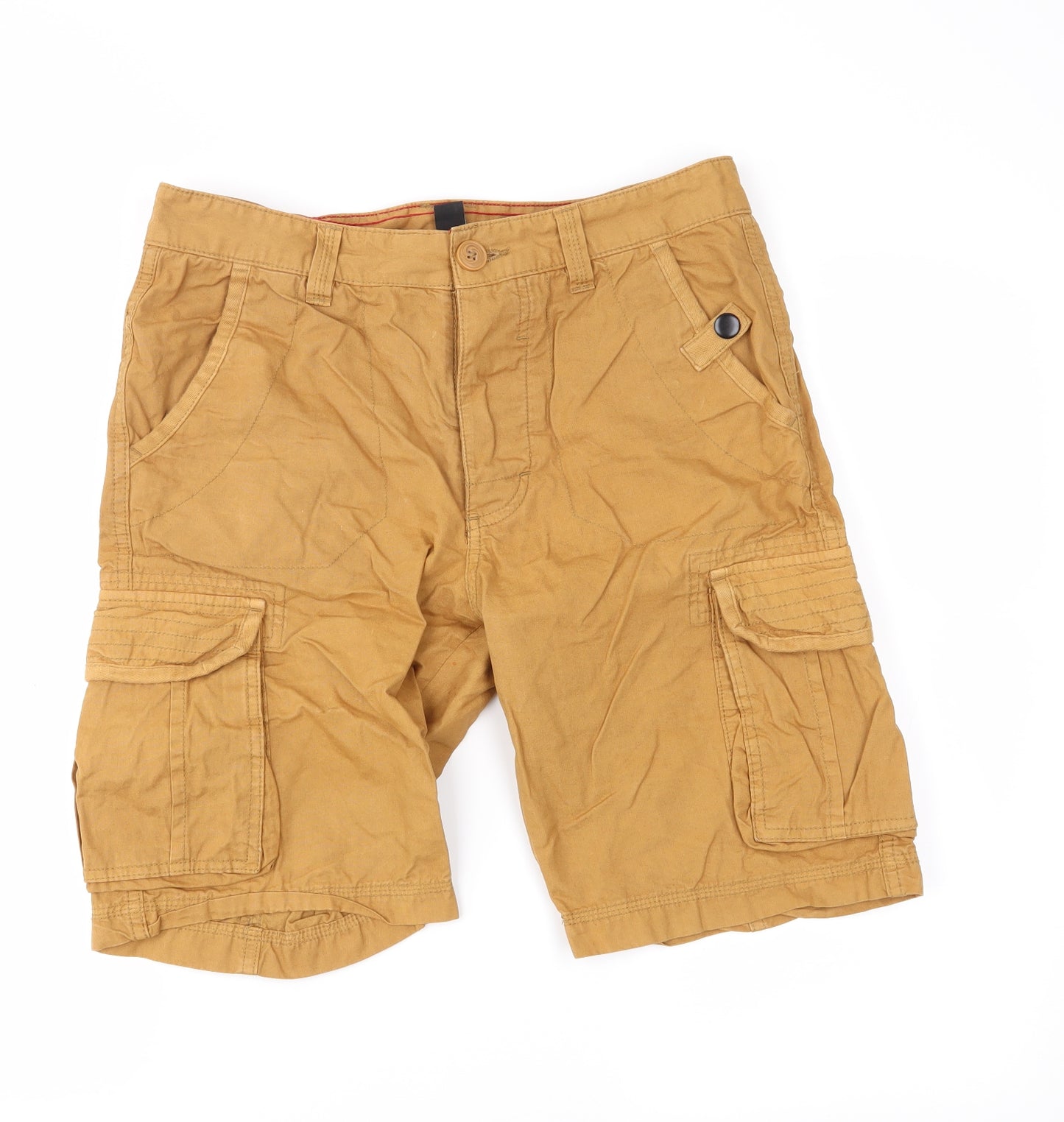 Cedar Wood State Mens Orange   Cargo Shorts Size 30 in