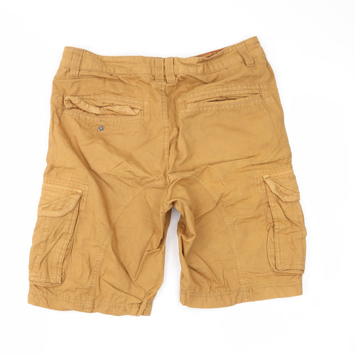 Cedar Wood State Mens Orange   Cargo Shorts Size 30 in