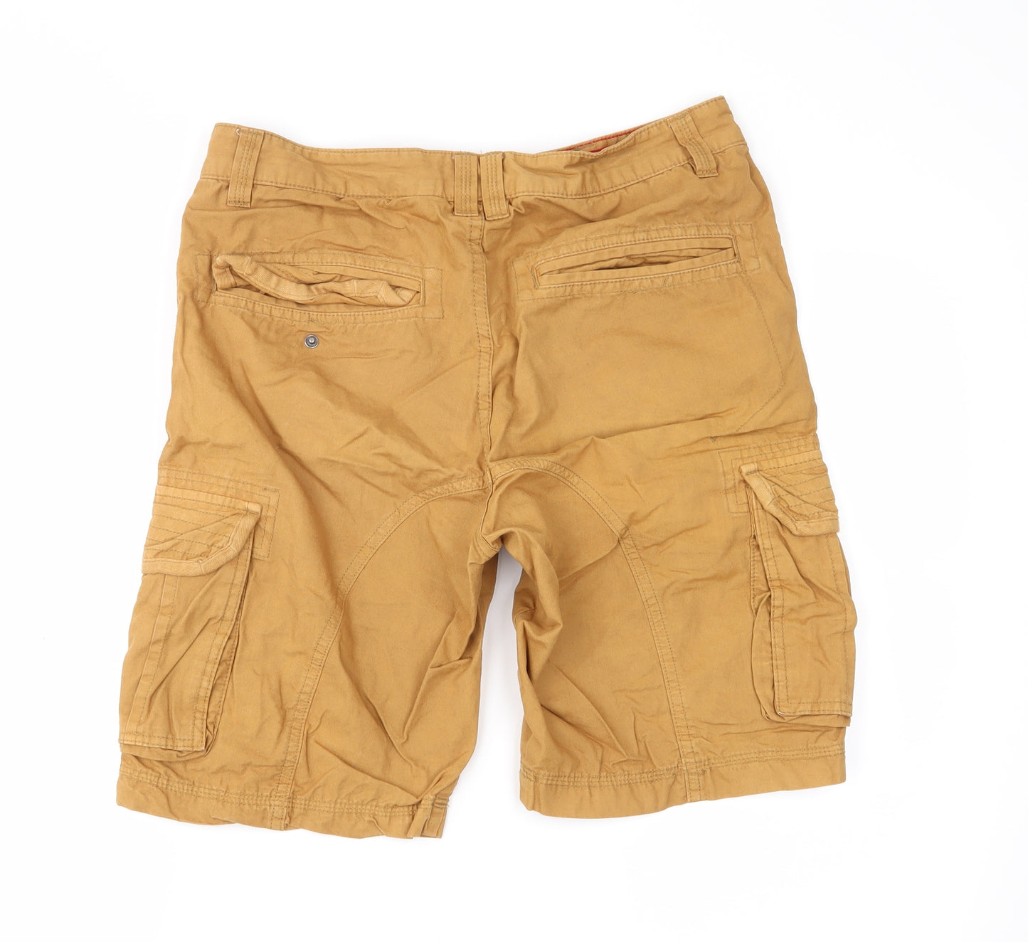 Cedar Wood State Mens Orange   Cargo Shorts Size 30 in