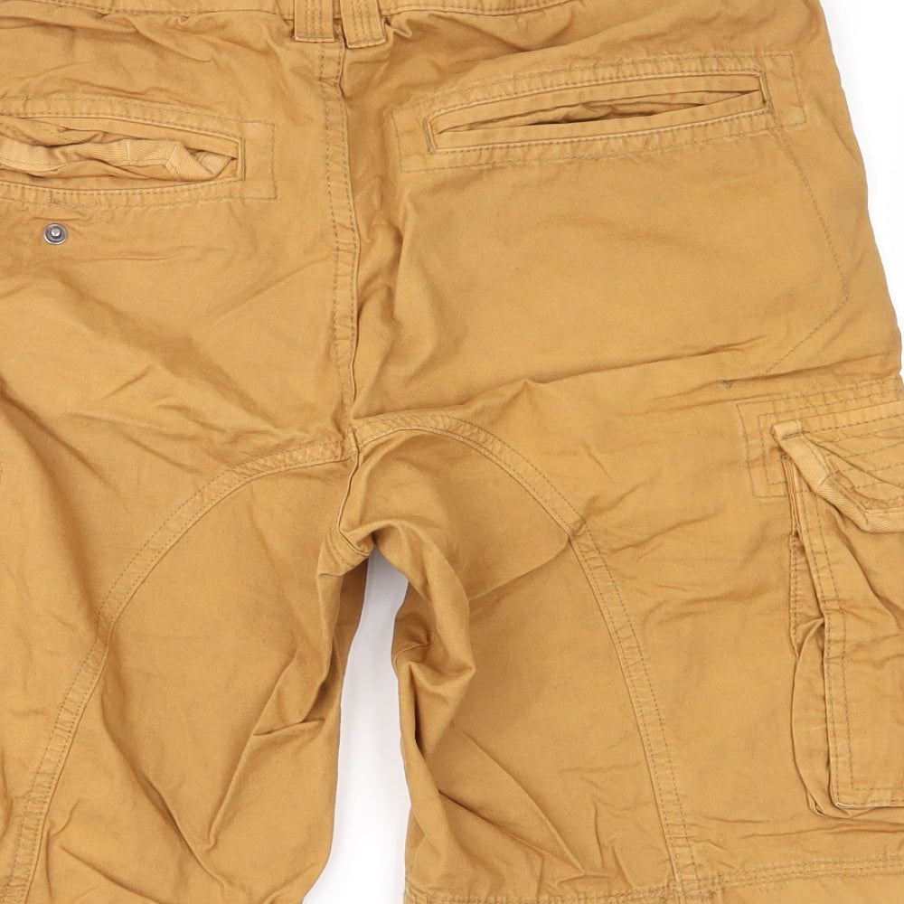 Cedar Wood State Mens Orange   Cargo Shorts Size 30 in
