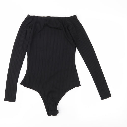 I SAW IT FIRST Womens Black   Bodysuit One-Piece Size 8