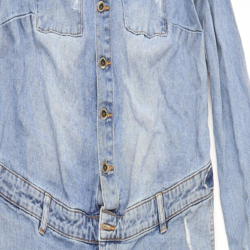 ASOS Womens Blue   Jumpsuit One-Piece Size 8 L26 in - Denim