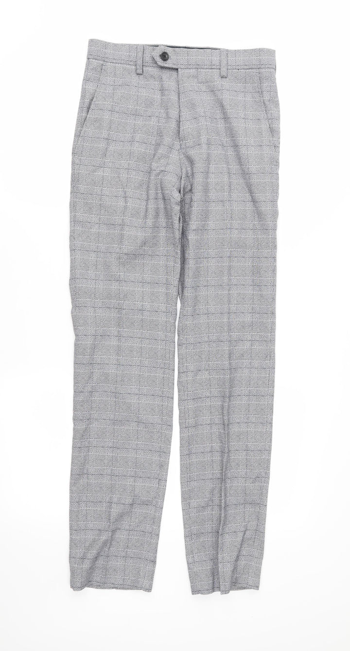 NEXT Womens Grey Plaid Trousers Size 26 in L30 in