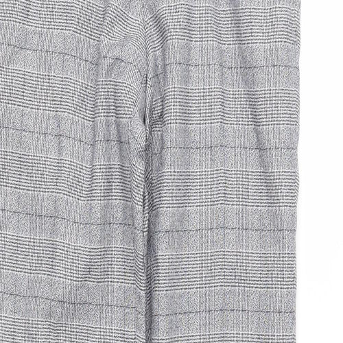 NEXT Womens Grey Plaid  Trousers  Size 26 in L30 in