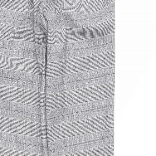 NEXT Womens Grey Plaid  Trousers  Size 26 in L30 in
