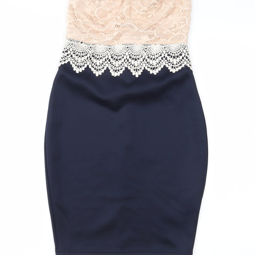 AX Womens Blue   Pencil Dress  Size 8