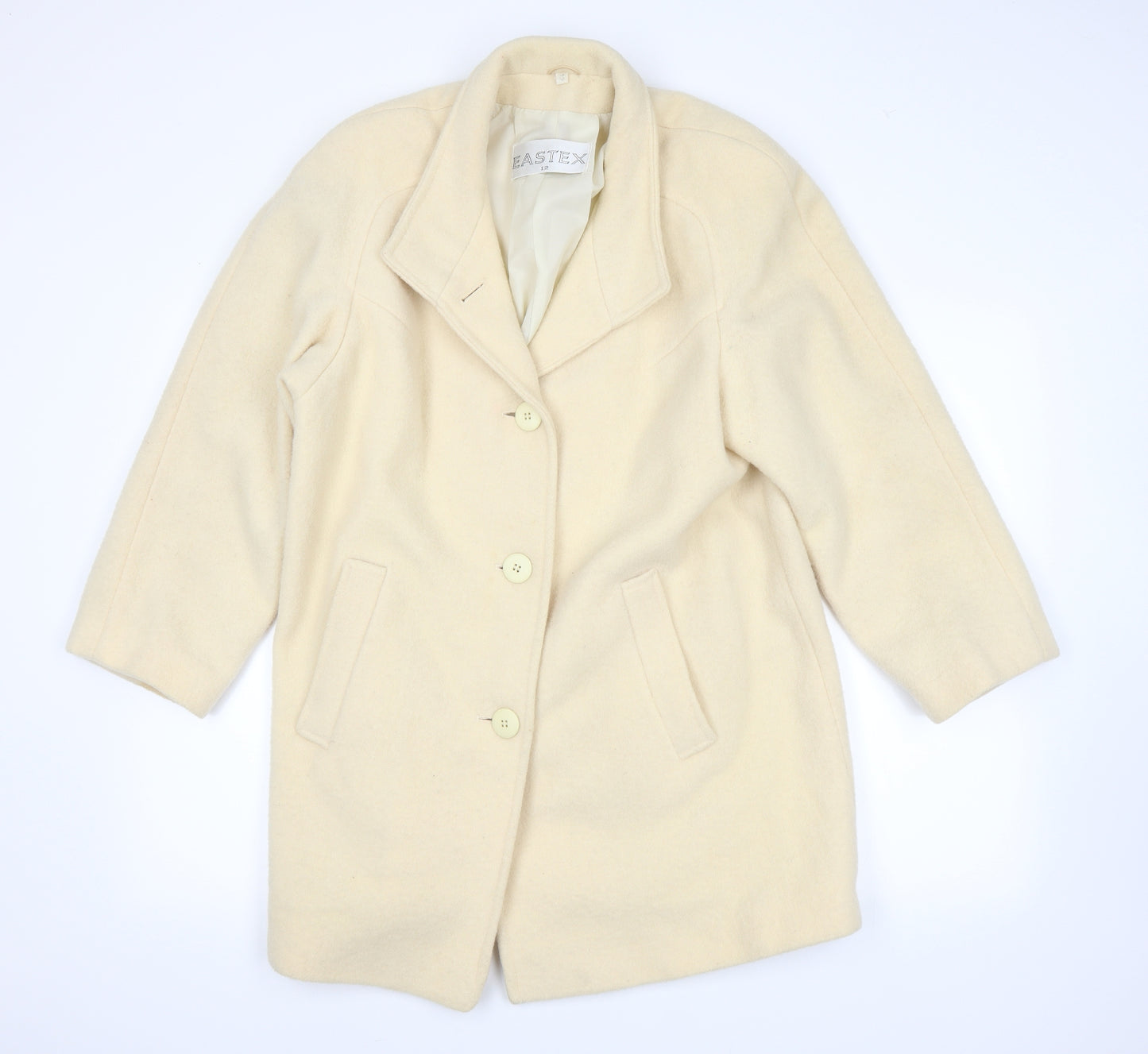 Eastex Womens White   Overcoat Coat Size 12