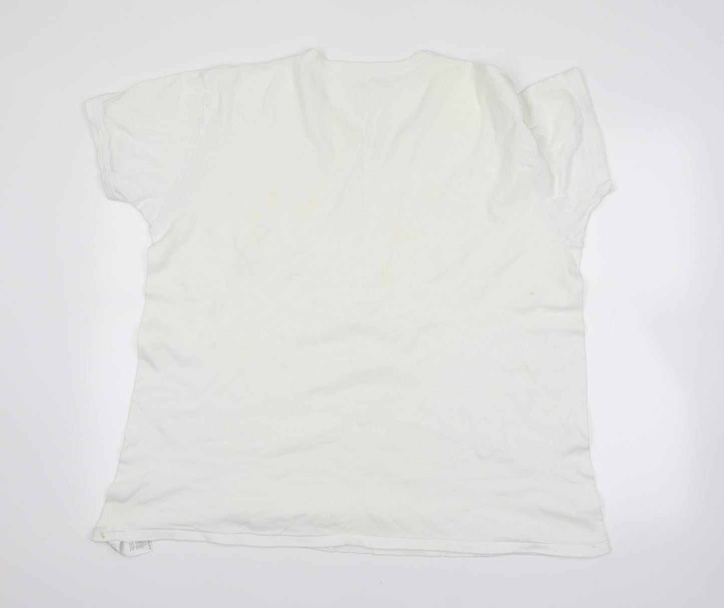 Marks and Spencer Mens White    T-Shirt Size 2XL