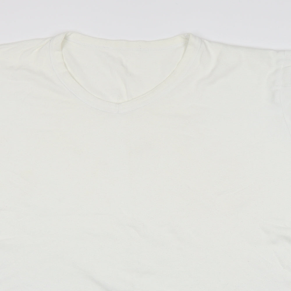 Marks and Spencer Mens White    T-Shirt Size 2XL