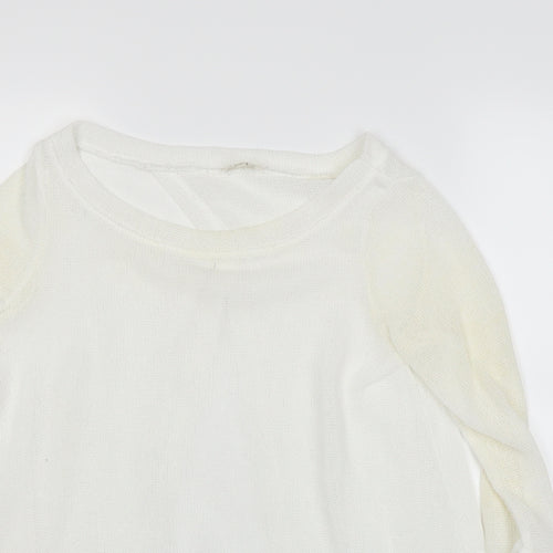 River Island Womens White   Basic T-Shirt Size 6