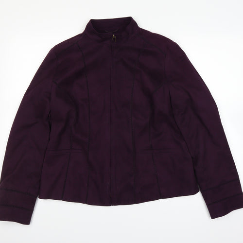 M&Co Womens Purple   Jacket  Size 16
