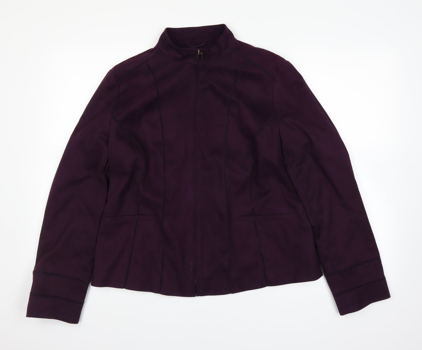 M&Co Womens Purple   Jacket  Size 16
