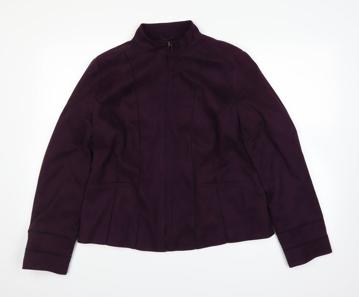 M&Co Womens Purple   Jacket  Size 16